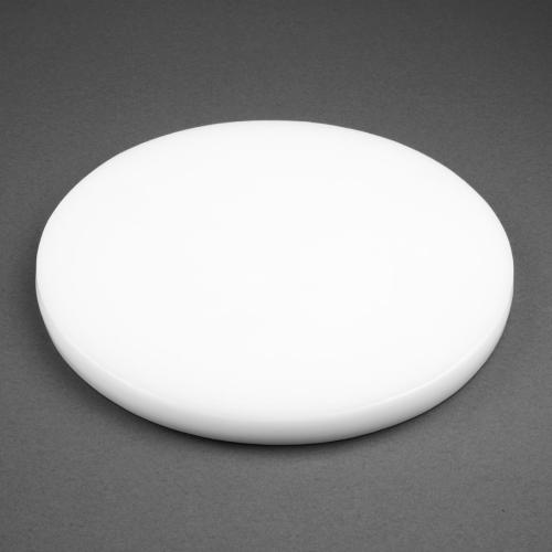 Hygiplas Chopping Board Round White - 14"