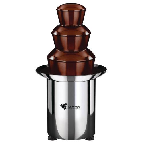 JM Posner Battery Operated Table Top Chocolate Fountain Silver (Direct)