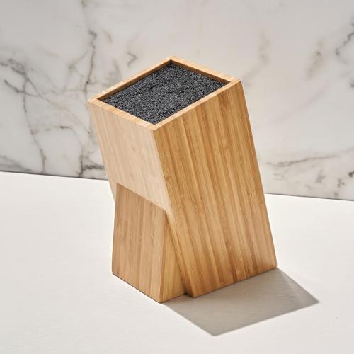 Vogue Wooden Universal Knife Block - 245x120x155mm 9 1/2x4 3/4x6"
