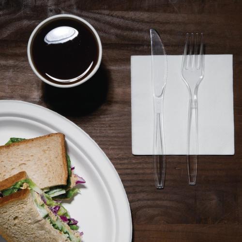 Fiesta Heavyweight Plastic Knife Clear (Pack 100)