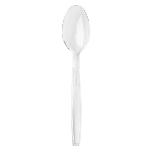 Fiesta Heavyweight Plastic Spoon Clear (Pack 100)