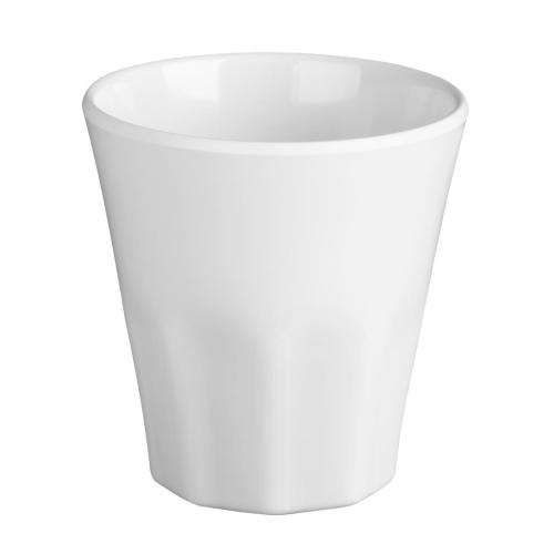 Olympia Kristallon Melamine Beaker White - 290ml 9 4/5fl oz (Box 6)