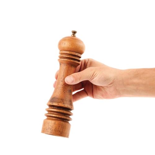 Olympia Antique Effect Wooden Mill with S & P tops - 225mm 9"