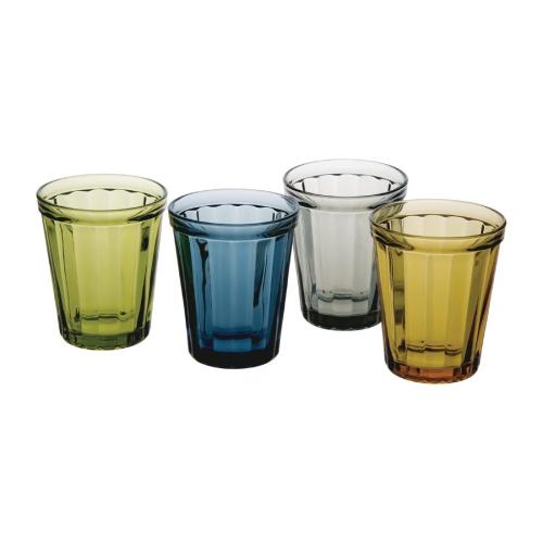Olympia Cabot Panelled Tumbler Smoke - 260ml 9oz (Box 6)