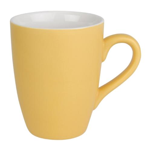 Olympia Pastel Porcelain Mug Yellow - 340ml 11 1/2fl oz (Box 6)