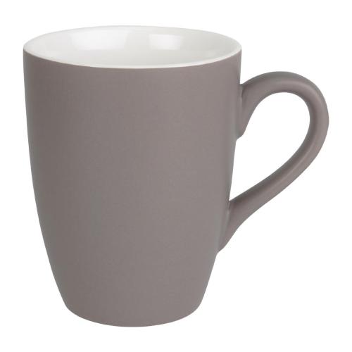 Olympia Pastel Porcelain Mug Grey - 340ml 11 1/2fl oz (Box 6)