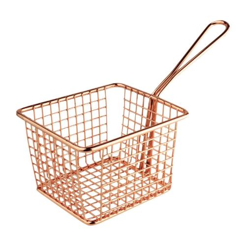 Olympia Square Presentation Basket Copper Large - 80(H)x120(W)x100mmD