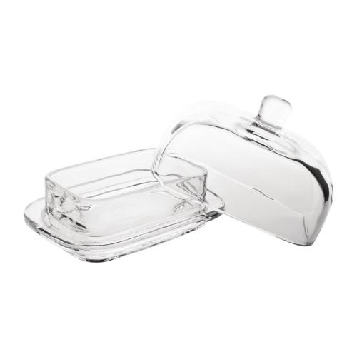 Olympia Glass Butter Dish - 335ml 12oz 170x115x120mm
