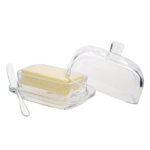 Olympia Glass Butter Dish - 335ml 12oz 170x115x120mm