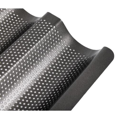 Masterclass Crusty Bake Non-Stick Baguette Tray - 39x16x2.5cm