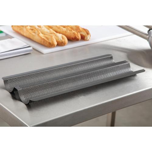 Masterclass Crusty Bake Non-Stick Baguette Tray - 39x16x2.5cm