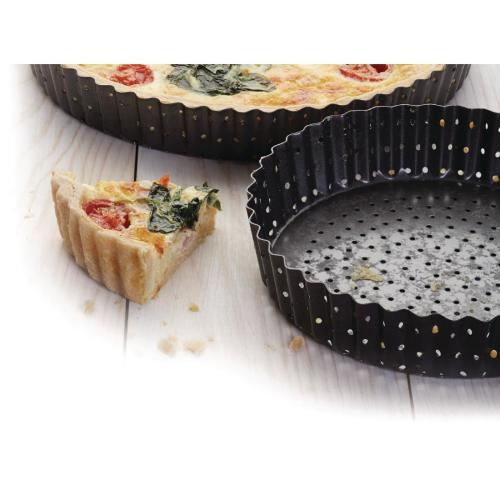 Masterclass Crusty Bake Fluted Round Flan/Quiche Tin - 30x3cm