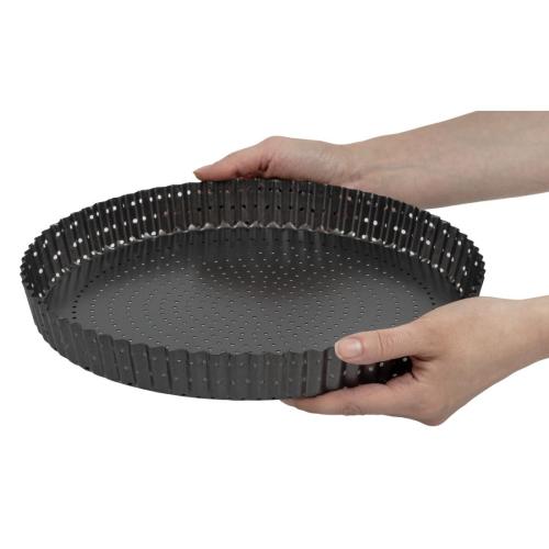 Masterclass Crusty Bake Fluted Round Flan/Quiche Tin - 30x3cm