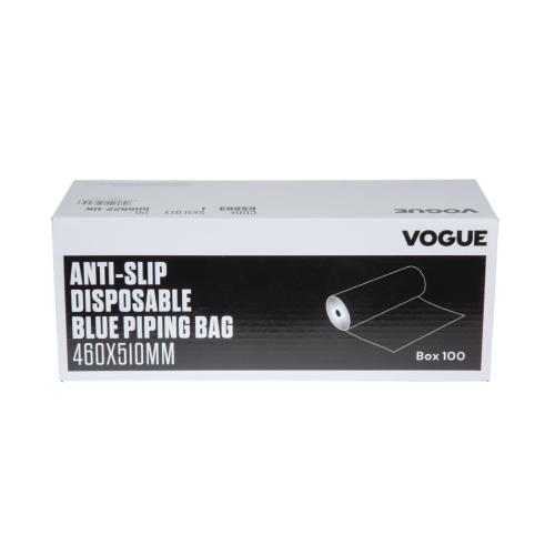 Vogue Anti-slip Disposable Blue Piping Bag - 510x460mm 20x18" (Box 100)