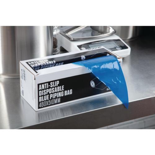 Vogue Anti-slip Disposable Blue Piping Bag - 510x460mm 20x18" (Box 100)