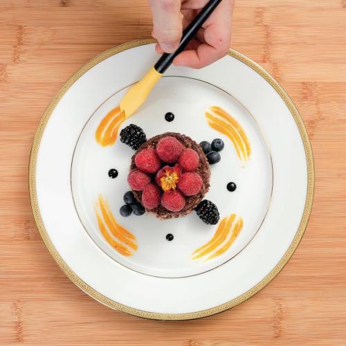 Mercer Culinary Silicone Plating Brush - Saw Tooth