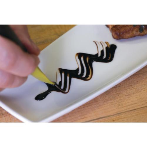 Mercer Culinary Silicone Plating Brush - 3mm Lancet Arch