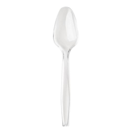 Fiesta Heavyweight Plastic Tea Spoon Clear (Pack 100)
