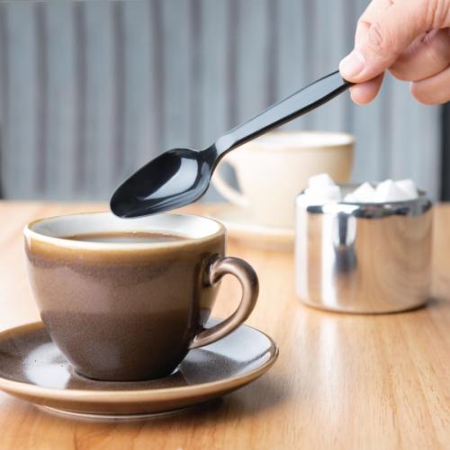 Fiesta Heavyweight Plastic Tea Spoon Black (Pack 100)