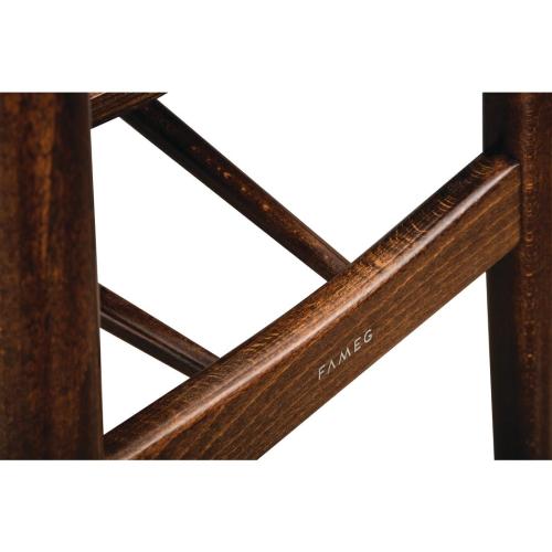 Fameg Cowhorn Sidechair Walnut Effect (Pack 2)