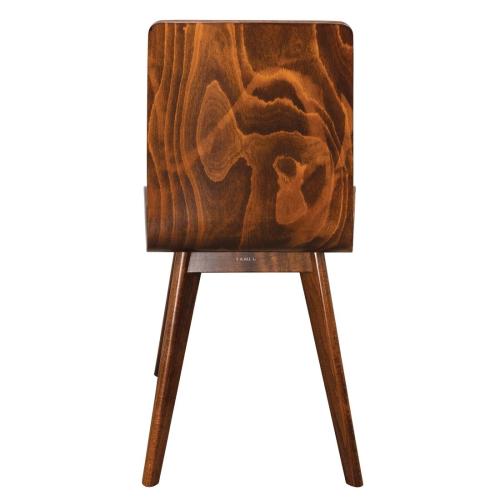 Fameg Wooden Flow Bentwood Sidechair Walnut Effect (Pack 2)