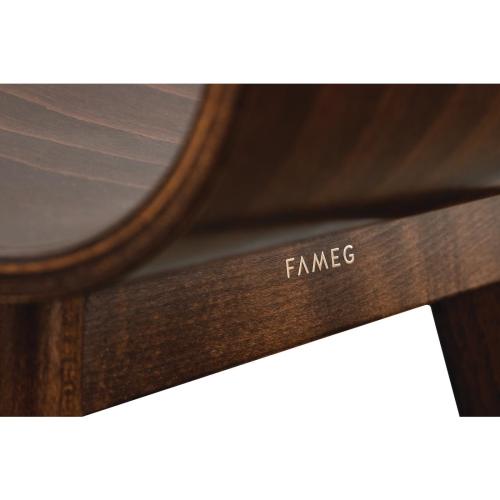 Fameg Wooden Flow Bentwood Sidechair Walnut Effect (Pack 2)