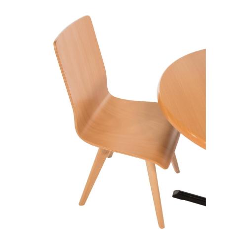 Fameg Wooden Flow Bentwood Sidechair Natural Beech (Pack 2)