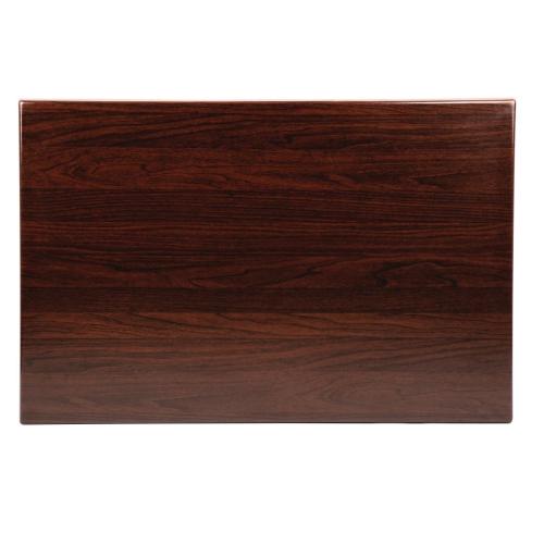 Bolero Rectangular Table Top Dark Brown - 1200x800mm