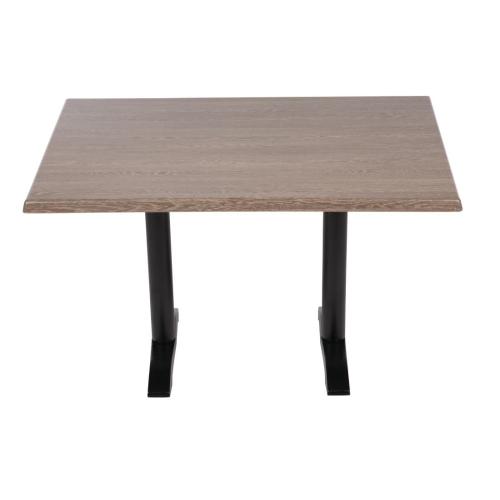 Bolero Rectangular Table Top Wenge Grain - 1200x800mm