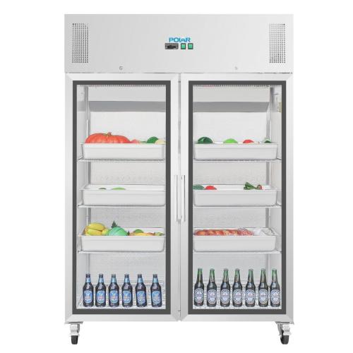 Polar G-Series Upright Double Door Gastro Display Fridge - 1200Ltr