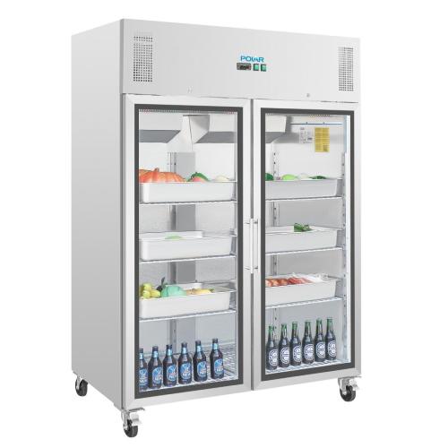 Polar G-Series Upright Double Door Gastro Display Fridge - 1200Ltr