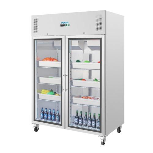 Polar G-Series Upright Double Door Gastro Display Fridge - 1200Ltr