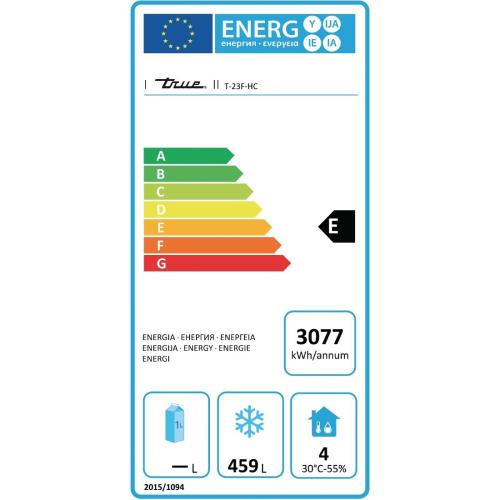 True 1 Door Cabinet Freezer R290 (St/St Front Alu Sides/Int) - 651Ltr (Direct)