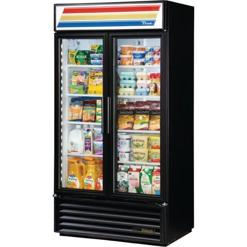 True 2 Glass Door 991Ltr Upright Display Fridge Black GDM-35-HC-TSL01 (Direct)