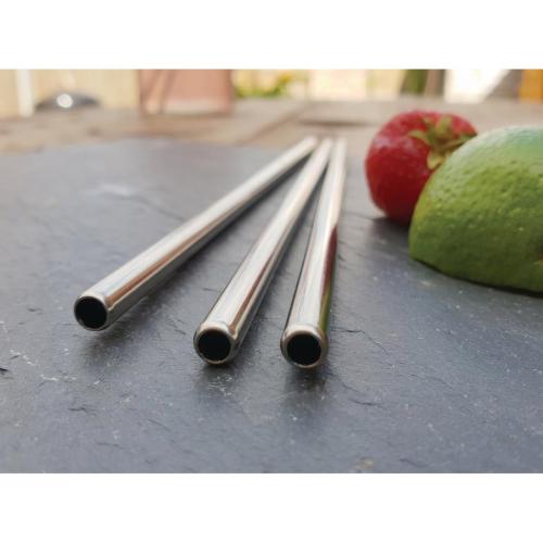 Metal Straws St/St - 8 1/2" (Box 25)