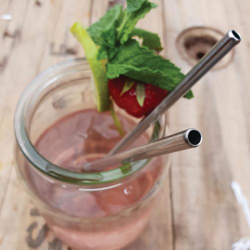 Metal Straws St/St - 8 1/2" (Box 25)