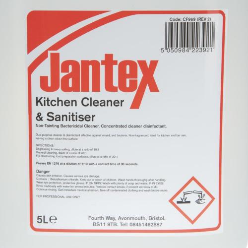 Jantex Concentrate Kitchen Cleaner Sanitiser (2x5Ltr)