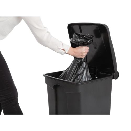 EDLP Jantex Kitchen Pedal Bin Black - 45Ltr