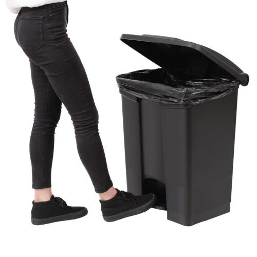 Jantex Kitchen Pedal Bin Black - 65Ltr