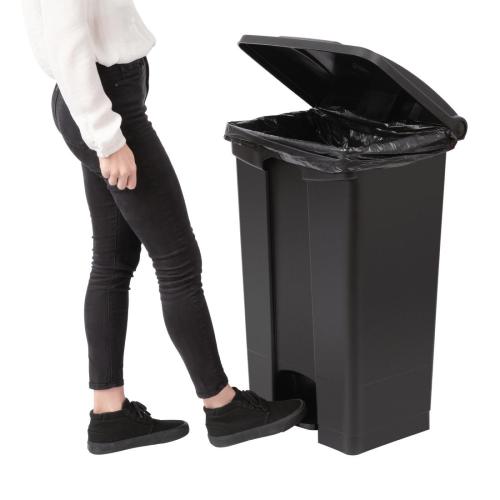 Jantex Kitchen Pedal Bin Black - 87Ltr