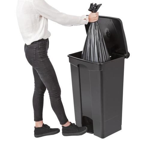 Jantex Kitchen Pedal Bin Black - 87Ltr