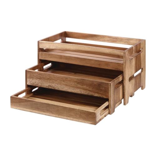 Churchill Wood Medium Rustic Nesting Crate 16.57x10.15x5.19" (Direct)