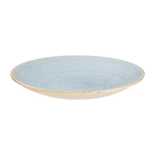 Churchill Stonecast Duck Egg Deep Coupe Plate - 217mm 8 2/3" (Box 12) (Direct)