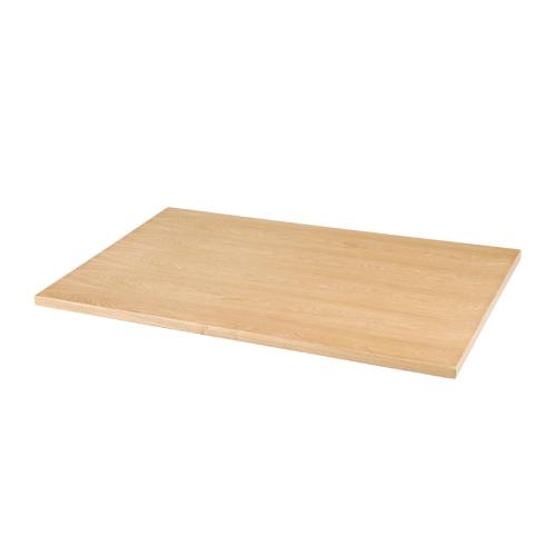 Bolero Pre-Drilled Rectangle Table Top Natural Ash Veneer - 1100x700mm