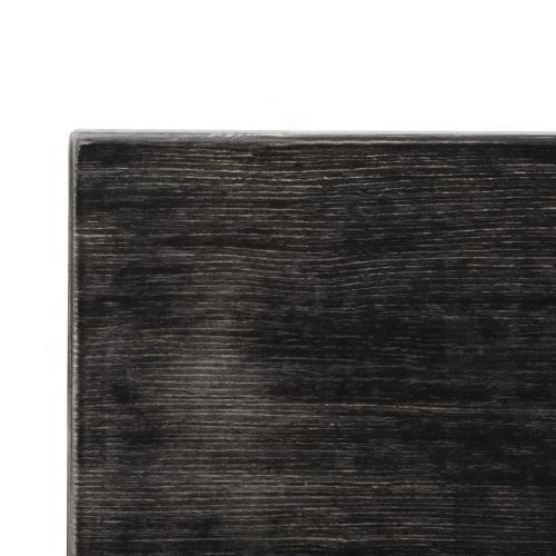 Bolero Pre-Drilled Square Table Top Vintage Black - 700x700mm