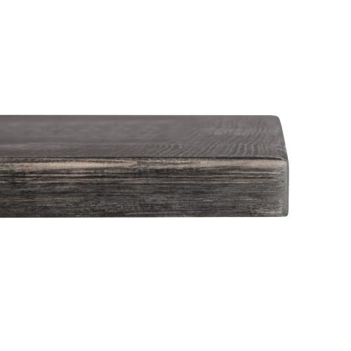 Bolero Pre-Drilled Square Table Top Vintage Black - 700x700mm