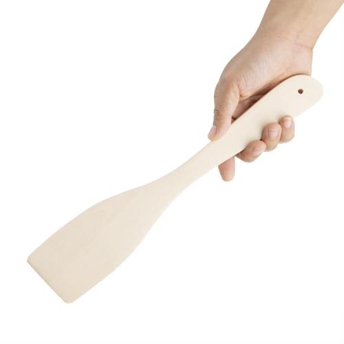 Vogue Wooden Spatula Curved - 305mm 12"