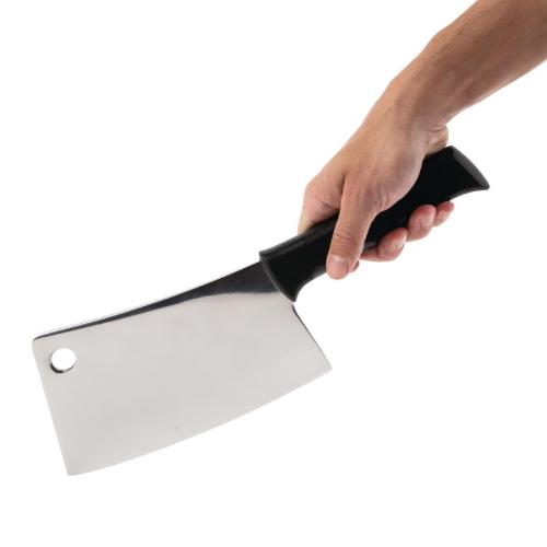 Vogue Cleaver Plastic Handle Black - 203mm 8"