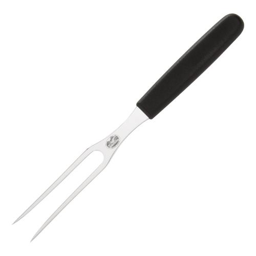 Victorinox Swiss Classic Black Handle Carving Fork Flat - 15cm
