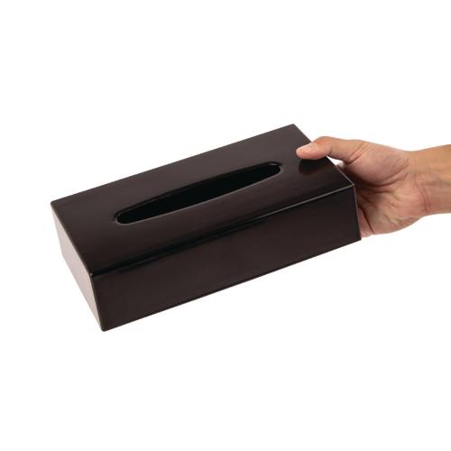 Bolero Black Rectangular Tissue Holder